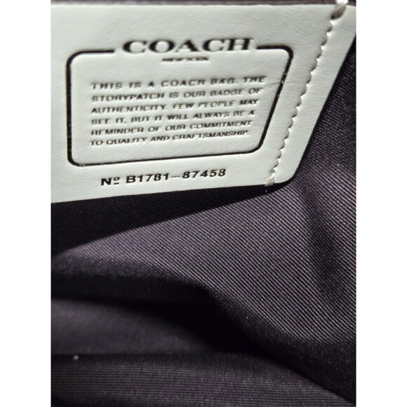 Coach Taylor Black and Yellow Floral Print Zip Top Tote/Shoulder Bag 1 Flaw - Picture 7 of 13